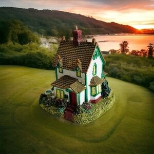 NIB Vintage Liberty Falls House Figurine PASTOR GEORGE KENDELL’S PARSONAGE Mini